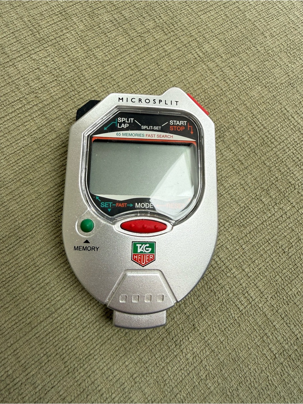 Never Used NOT WORKING PARTS-ONLY Tag Heuer Microsplit Stopwatch